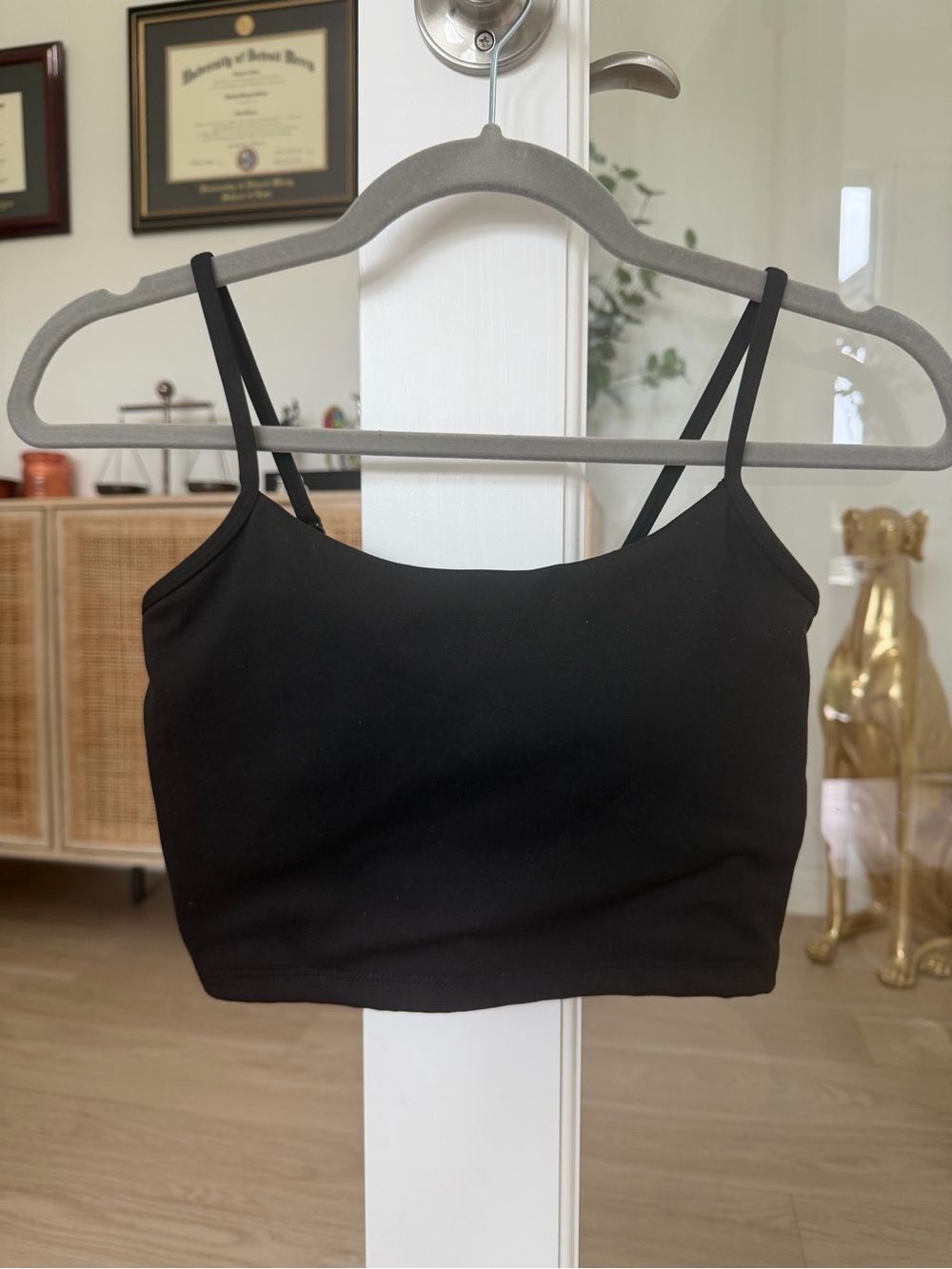 Klassy Network Black Crop Camisole